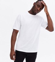 New Look White Jersey Crew Neck Oversized T-Shirt